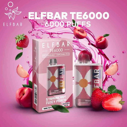 ELF BAR TE6000 - Strawberry Juicy Peach (6000 Puffs)