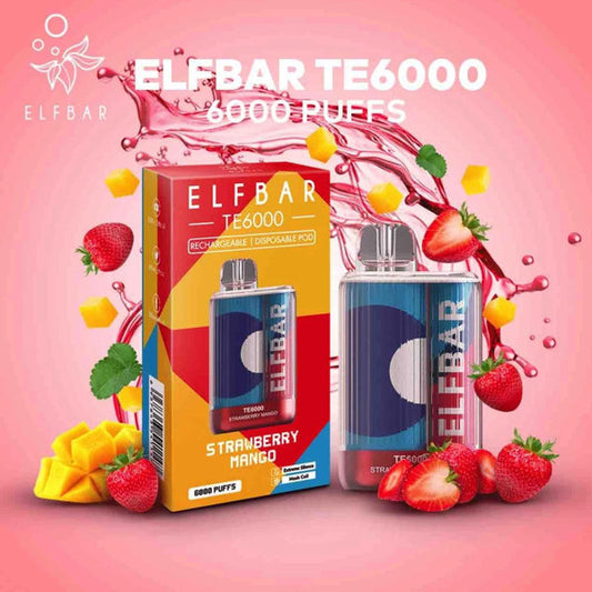 ELF BAR TE6000 - Strawberry Mango (6000 Puffs)
