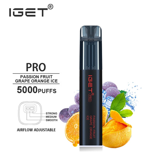 IGET Pro Passion Fruit Grape Orange Ice (5000 Puffs)