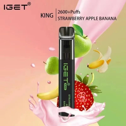 IGET King Vape - Strawberry Apple Banana (2600 Puffs)