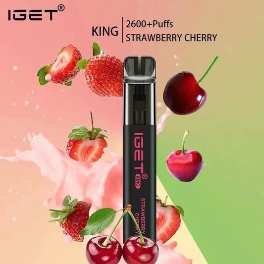IGET King Vape - Strawberry Cherry (2600 Puffs)