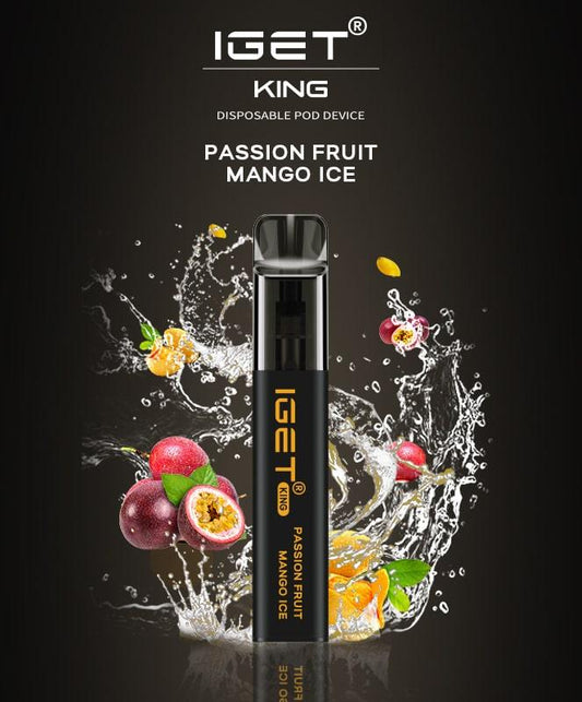 IGET King Vape - Passion Fruit Mango Ice (2600 Puffs)