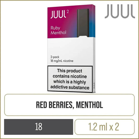 JUUL2 Ruby Menthol Pods (2 Pods)
